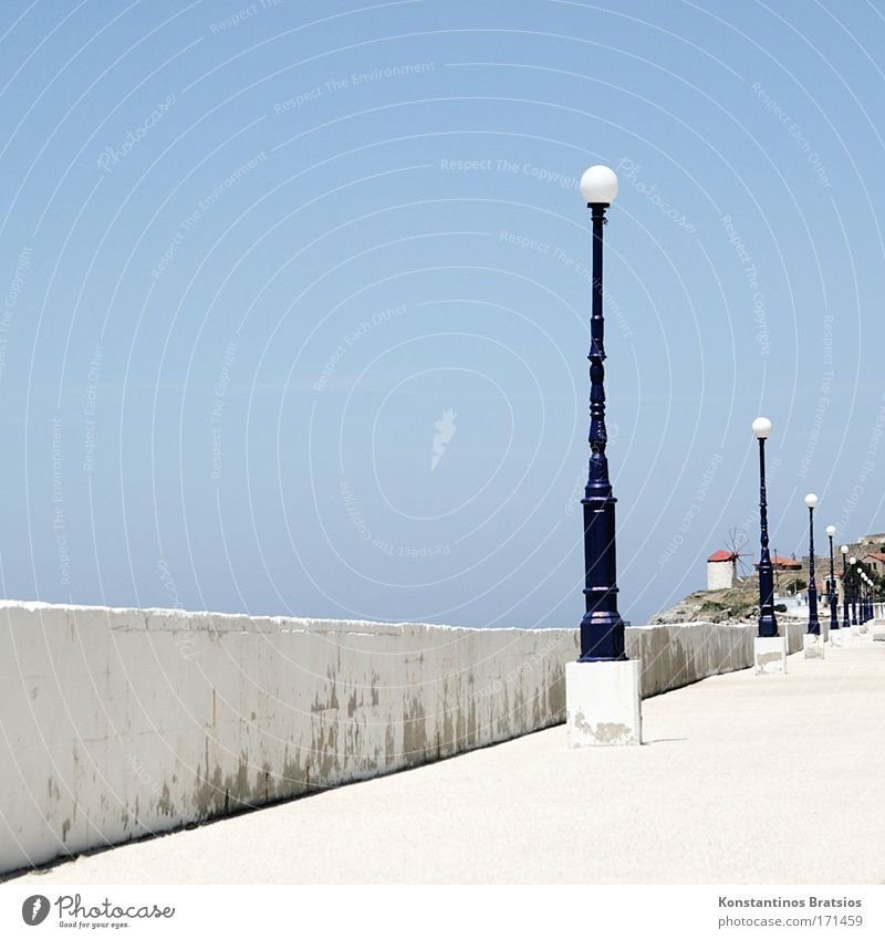 go and forget the time Colour photo Exterior shot Deserted Copy Space left Copy Space top Copy Space bottom Day Sunlight Sky Summer Beautiful weather Greece