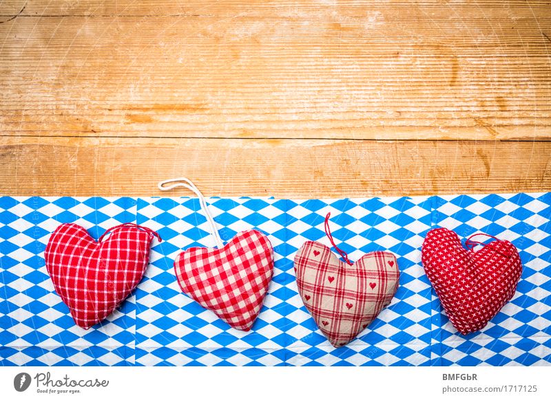 Heart for Bavaria Party Event Going out Feasts & Celebrations Eating Drinking Oktoberfest Munich Germany Napkin Wood Sign Signs and labeling rasp Old Simple