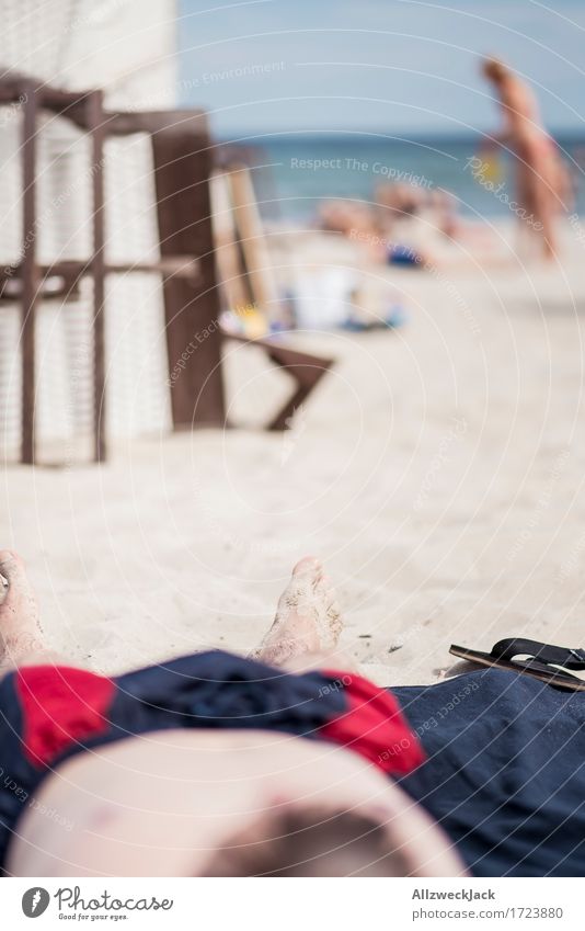 Beachlife 6 Contentment Relaxation Calm Vacation & Travel Tourism Trip Summer Summer vacation Sun Sunbathing Ocean Masculine Young man Youth (Young adults) Man