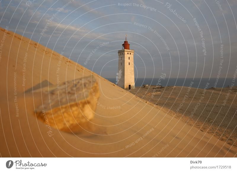 Rubjerg Knude in the first morning light Vacation & Travel Summer Summer vacation Ocean Landscape Clouds Sunlight Beautiful weather Coast North Sea