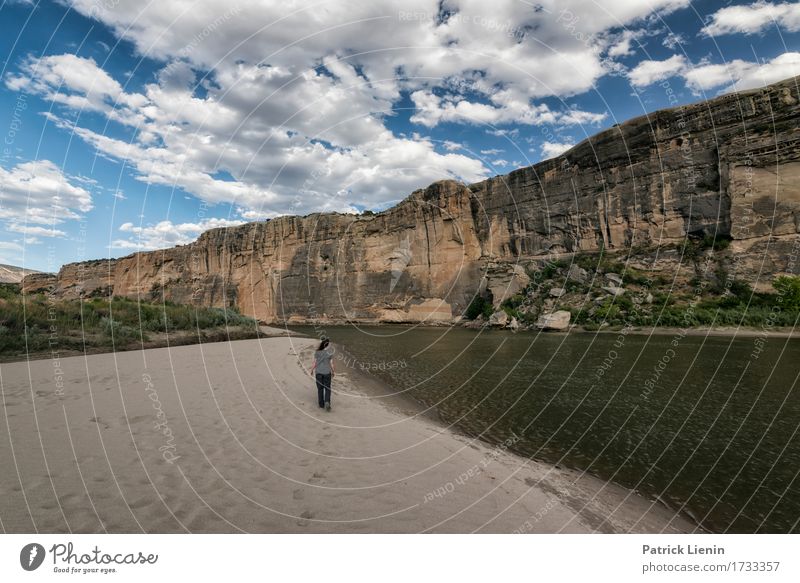 Green River Beautiful Vacation & Travel Tourism Adventure Summer Mountain Human being Woman Adults 1 Environment Nature Landscape Sky Clouds Climate