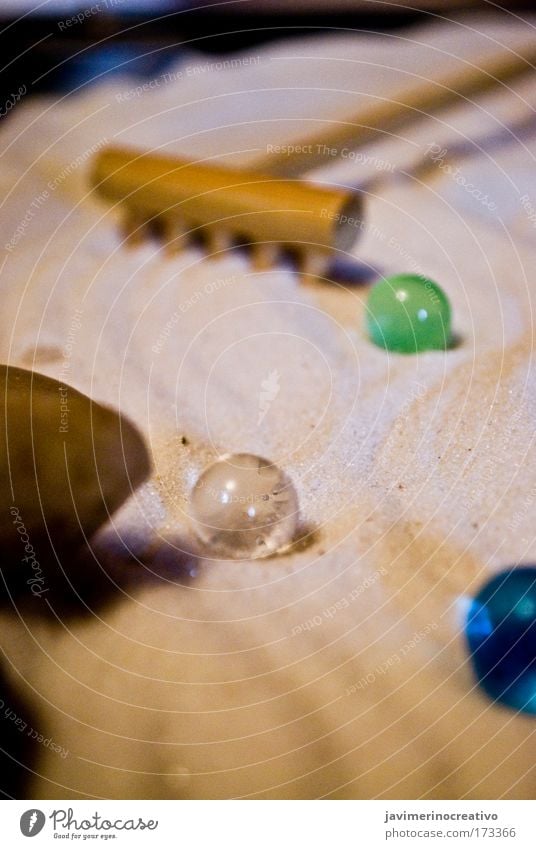 Colour photo Blur Bowl Stone Sand Plastic Crystal Blue Green