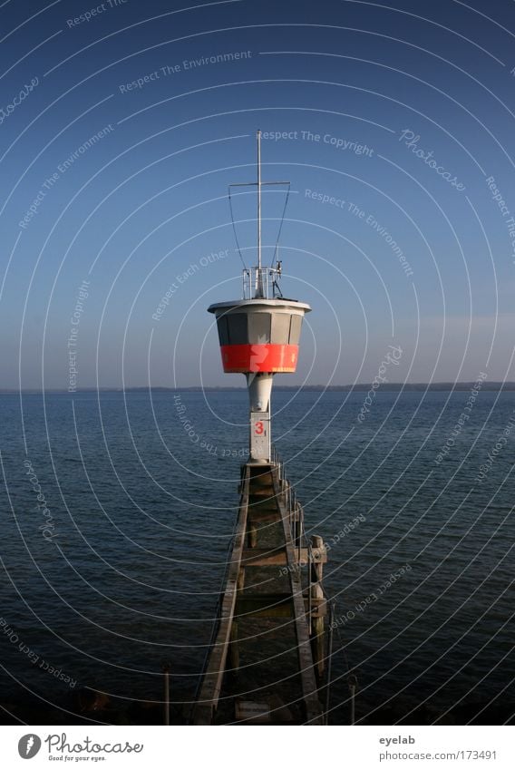 Safety built on water Colour photo Exterior shot Deserted Copy Space left Copy Space right Copy Space top Copy Space bottom Neutral Background Day Shadow