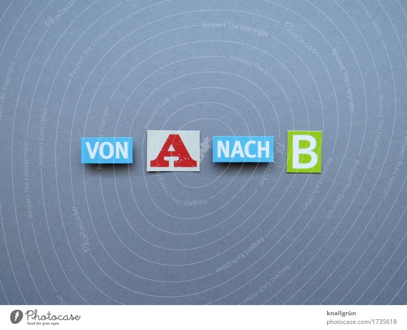 from A to B Characters Signs and labeling Communicate Sharp-edged Blue Gray Green Red White Beginning Movement Competent Problem solving Planning Services