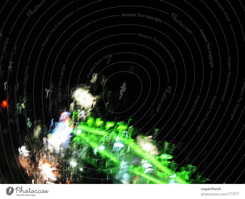 Night trip 1 Petrol station Light Neon light Green Driving In transit Transport Lighting Rain