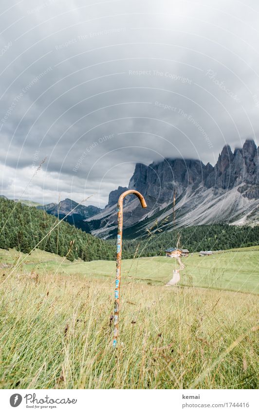 I have wandered in many places (revisited) Life Harmonious Senses Relaxation Calm Hiking stick Footpath Mountain Environment Nature Landscape Sky Clouds Weather