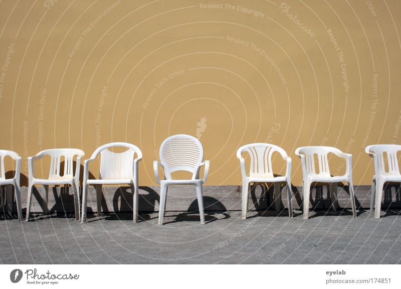 With me, you sit in the front row. Colour photo Exterior shot Detail Deserted Copy Space top Copy Space bottom Neutral Background Day Shadow Sunlight