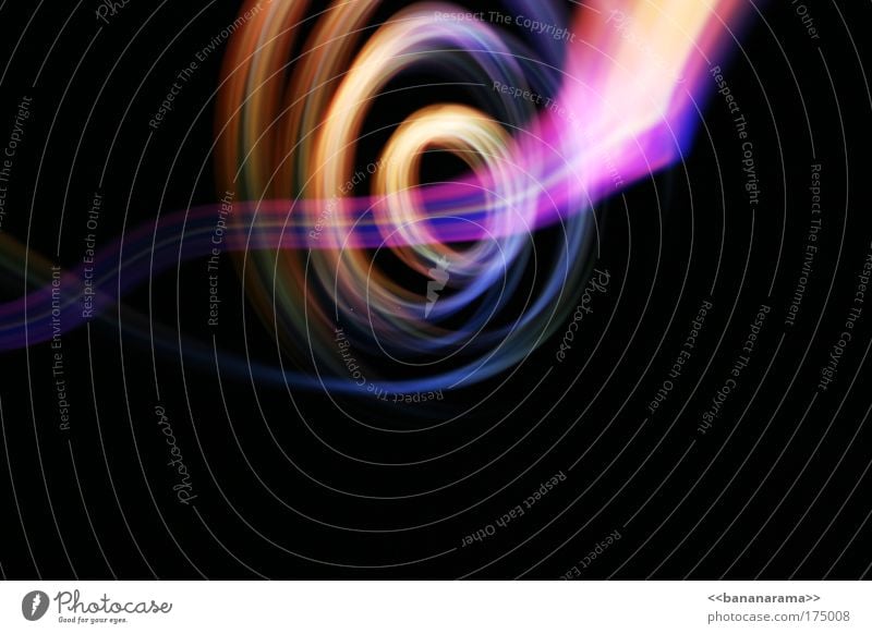 Natel in front of camera in the dark Rumschwinger Colour photo Multicoloured Abstract Copy Space right Copy Space bottom Light Light (Natural Phenomenon)