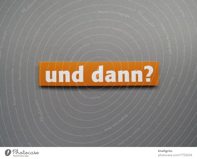 Then what? Characters Signs and labeling Communicate Sharp-edged Gray Orange White Emotions Anticipation Responsibility Conscientiously Curiosity Interest