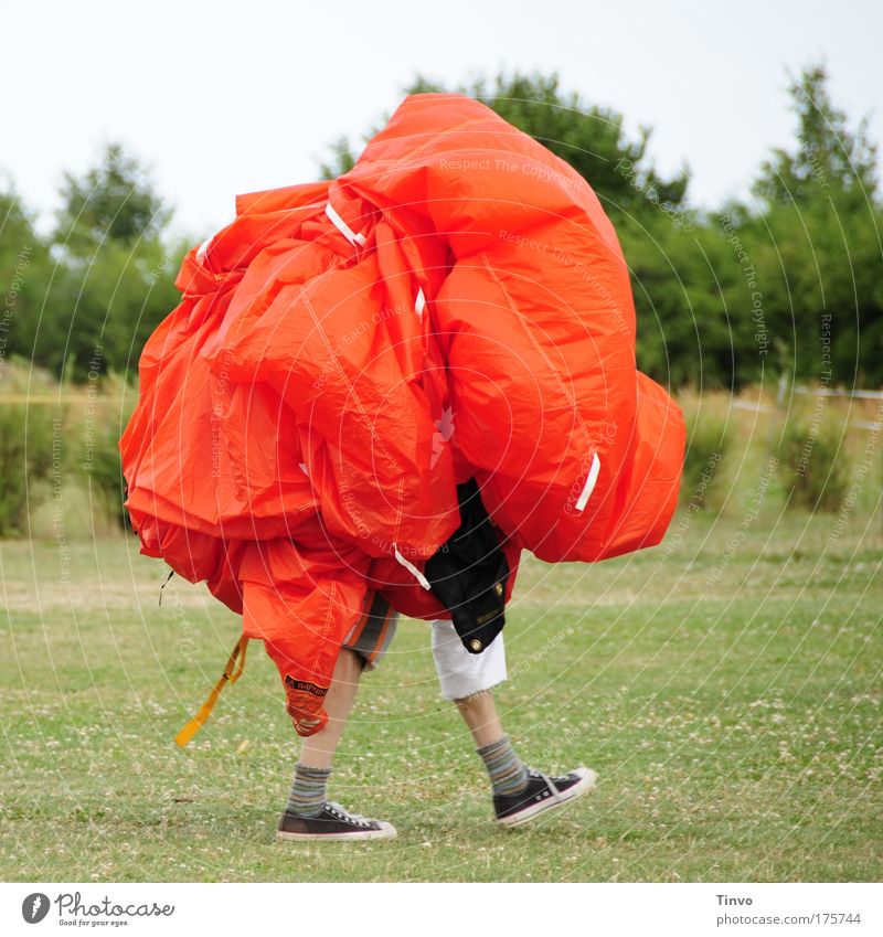 after the jump is before the jump Colour photo Exterior shot Day Central perspective Man Adults Legs 1 Human being Going Carrying Exceptional Cool (slang) Crazy