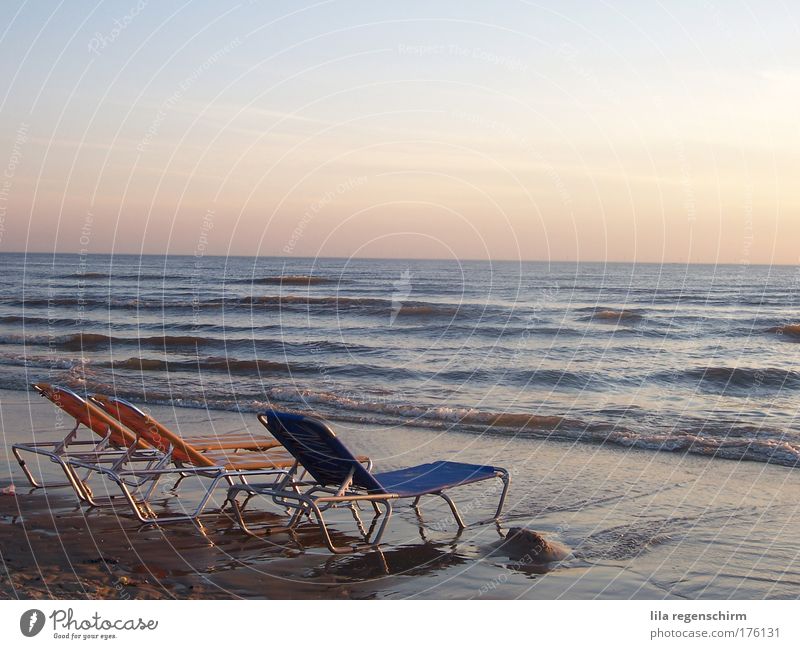 room to dream Colour photo Deserted Copy Space top Evening Twilight Harmonious Relaxation Calm Freedom Summer Beach Ocean Water Sky Horizon Beautiful weather