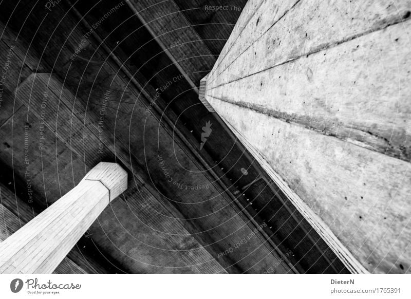 concrete Deserted Bridge Tunnel Manmade structures Building Architecture Highway Gray Black White Concrete Concrete slab Column Structures and shapes Line