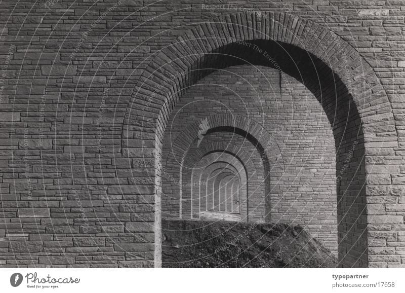 under the motorway Wall (barrier) Historic Arch Deep Architecture