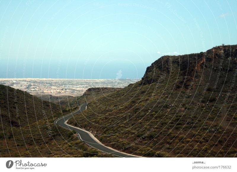 awn Colour photo Exterior shot Deserted Copy Space top Day Harmonious Far-off places Freedom Island Mountain Nature Landscape Elements Earth Water Sky