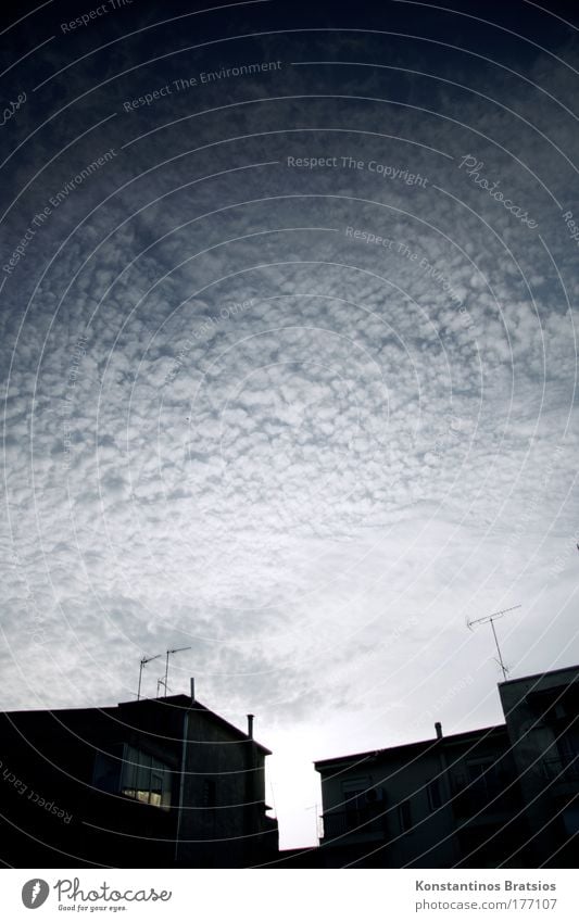 The Day The Earth Spit Clouds Colour photo Exterior shot Deserted Copy Space left Copy Space right Copy Space top Copy Space middle Evening Silhouette Sky