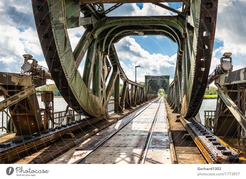 historic railway bascule bridge near Lindaunis on the Schlei Vacation & Travel Tourism Cycling tour Summer vacation Environment Water Coast Fishing village