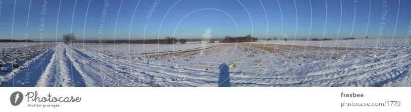 winter Winter Cold pano Snow Blue Sun