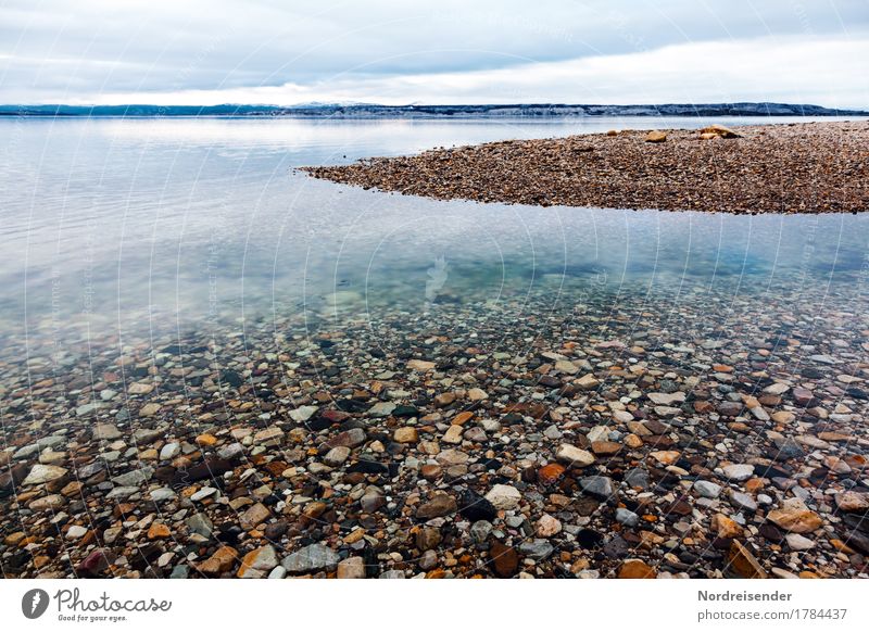 Cold, clear water Vacation & Travel Adventure Far-off places Freedom Ocean Nature Landscape Elements Water Clouds Climate Island Deserted Navigation Stone