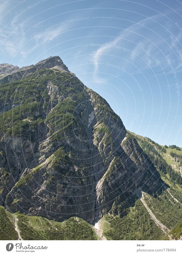 Khazad-dûm, Moria Colour photo Exterior shot Deserted Morning Light Shadow Silhouette Wide angle Landscape Elements Sky Summer Beautiful weather Alps Peak