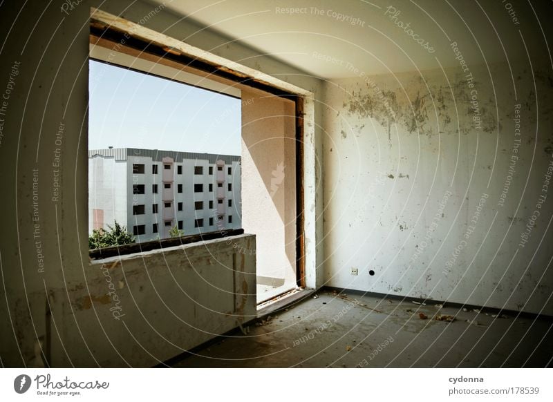 Neighborhood beef: radio silence Colour photo Interior shot Deserted Copy Space right Day Light Shadow Contrast Sunlight Shallow depth of field