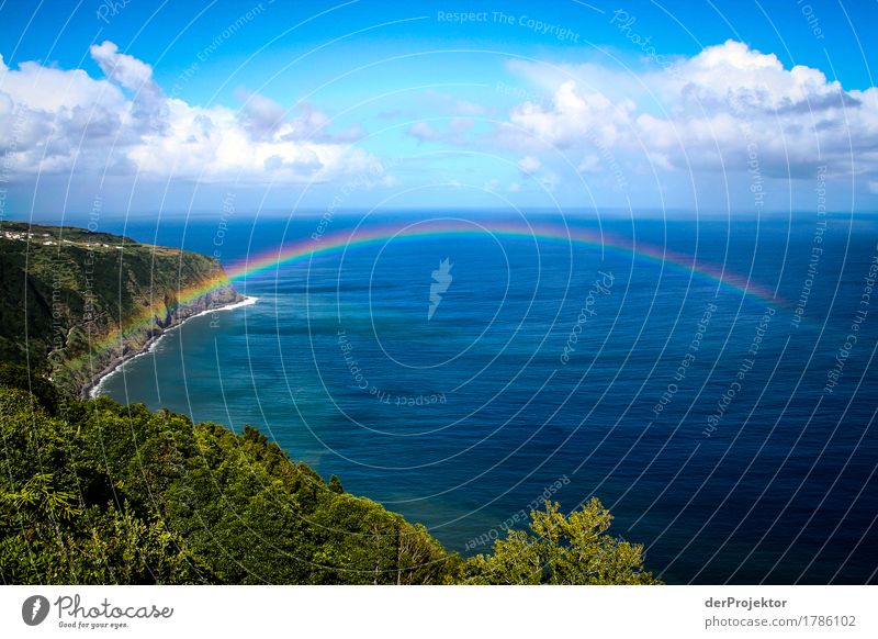 Rainbow bridge in the Azores Vacation & Travel Tourism Trip Adventure Far-off places Freedom Sightseeing Mountain Hiking Environment Nature Landscape Plant