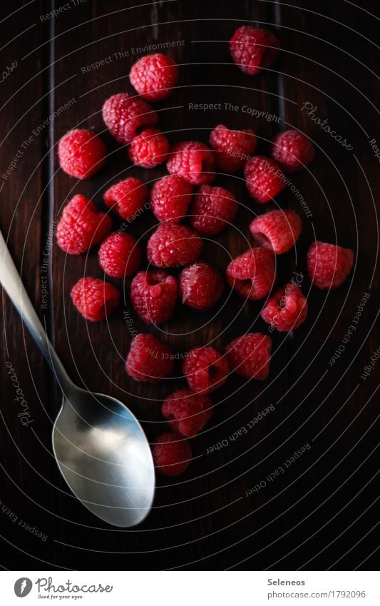 fresh raspberries Food Fruit Dessert Raspberry Nutrition Organic produce Vegetarian diet Diet Healthy Fitness Life Agricultural crop Spoon Delicious