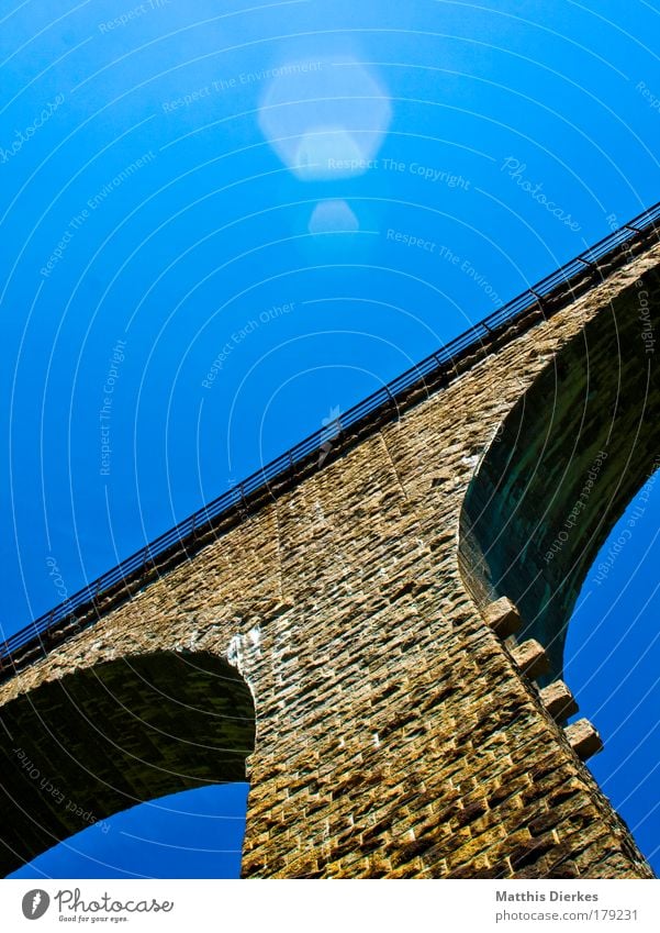 viaduct Colour photo Exterior shot Pattern Structures and shapes Deserted Copy Space top Shadow Contrast Silhouette Reflection Sunlight Sunbeam Back-light