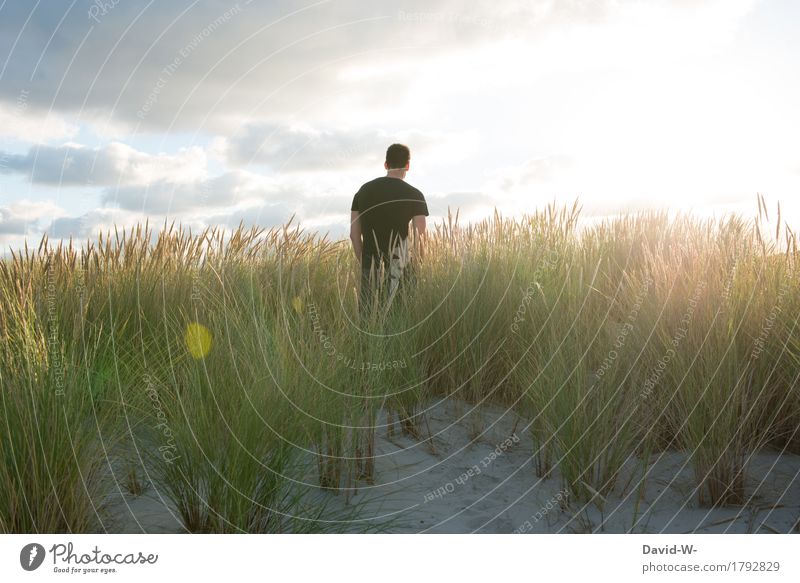 out in nature Lifestyle Vacation & Travel Tourism Trip Adventure Far-off places Freedom Summer Summer vacation Sun Beach Hiking Human being Masculine Young man