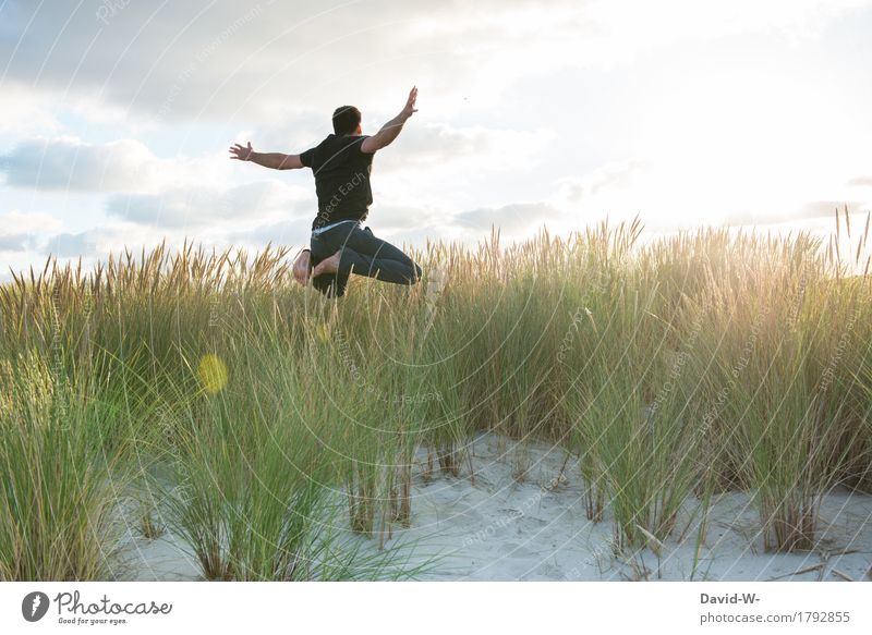 Holidays at last Healthy Life Harmonious Well-being Contentment Calm Vacation & Travel Tourism Adventure Far-off places Freedom Human being Masculine Young man