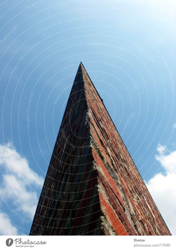 heaven-bound Brick Clouds Abstract Wide angle Architecture Sky Point Arrow Pyramid Corner