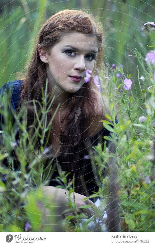 smells like summer Colour photo Exterior shot Day Shallow depth of field Central perspective Portrait photograph Upper body Looking Looking into the camera