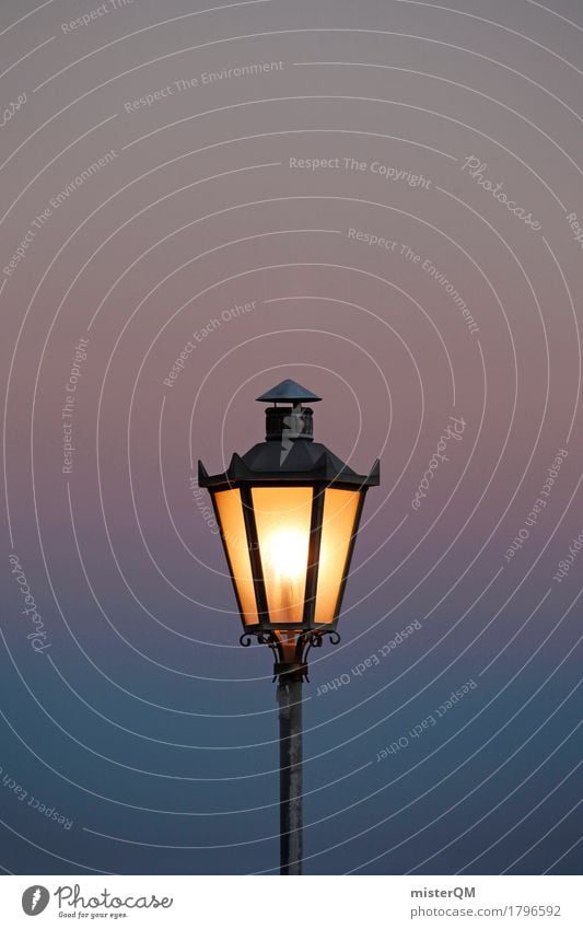 luminescent Art Esthetic Light Light (Natural Phenomenon) Flare Visual spectacle Bright spot Lamp Lantern Lamp post Mediterranean Romance Dusk Dark Illuminate