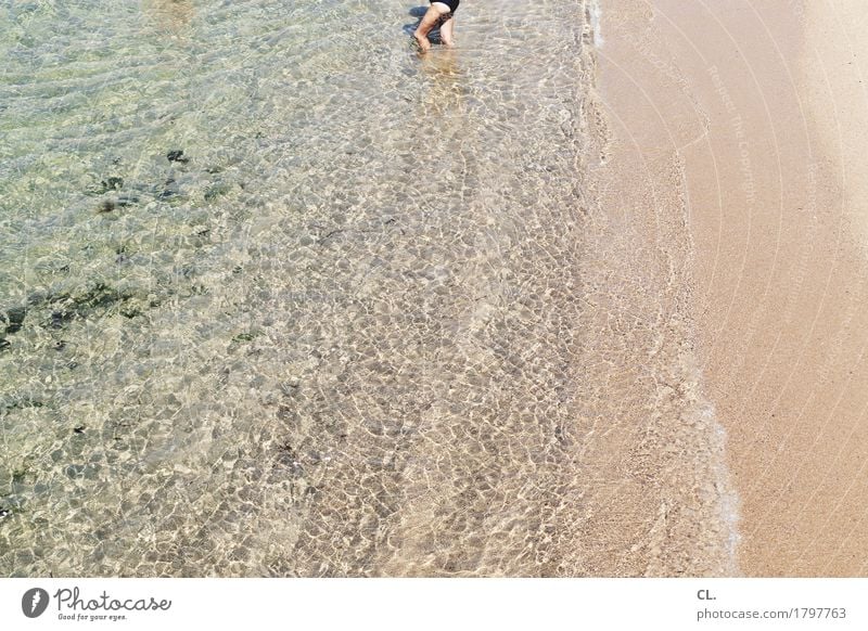 bathing day Healthy Athletic Vacation & Travel Tourism Far-off places Freedom Summer Summer vacation Beach Ocean Island Waves Human being Adults Life Legs 1