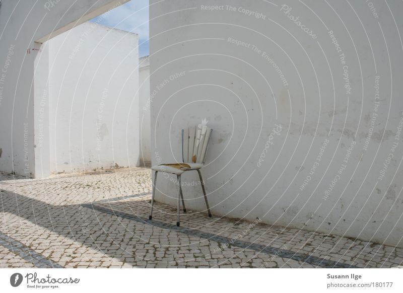 abandoned chair Portugal Europe Village Fishing village Port City Outskirts Deserted House (Residential Structure) Ruin Manmade structures Architecture