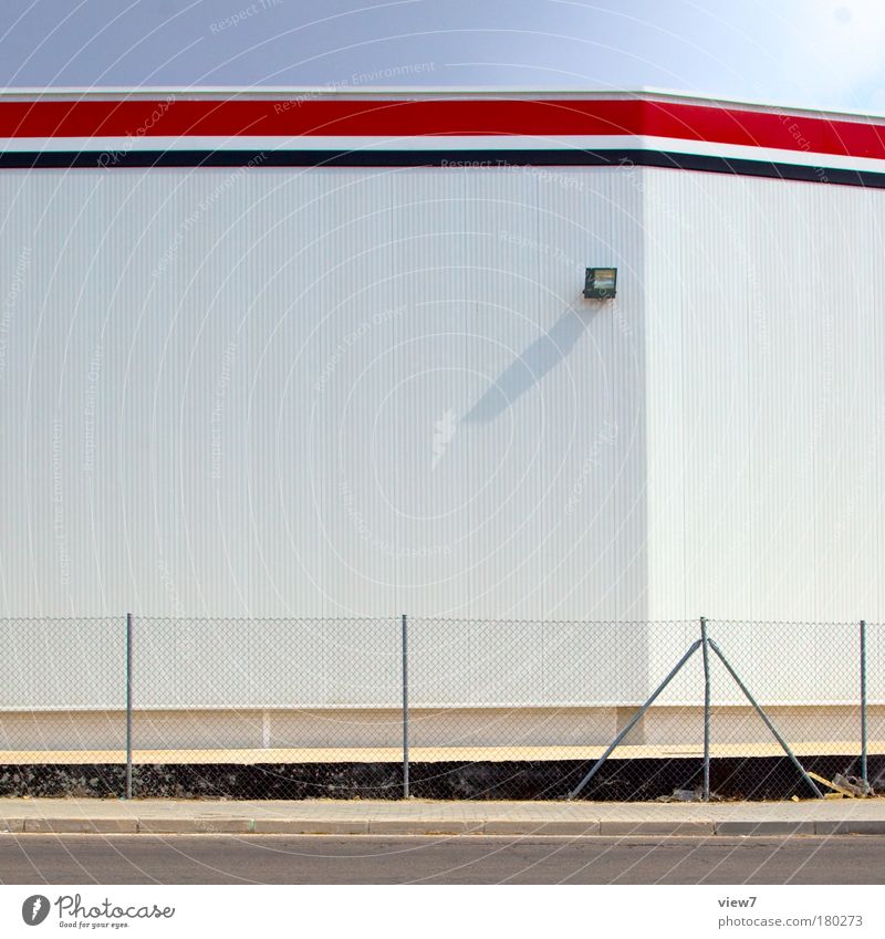 department store Colour photo Multicoloured Exterior shot Detail Deserted Copy Space left Day Shadow Deep depth of field Long shot Industry Trade Logistics