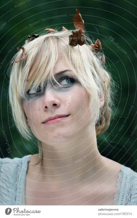 Where the fairies dance Colour photo Multicoloured Exterior shot Close-up Day Light Contrast Shallow depth of field Portrait photograph Upper body Upward