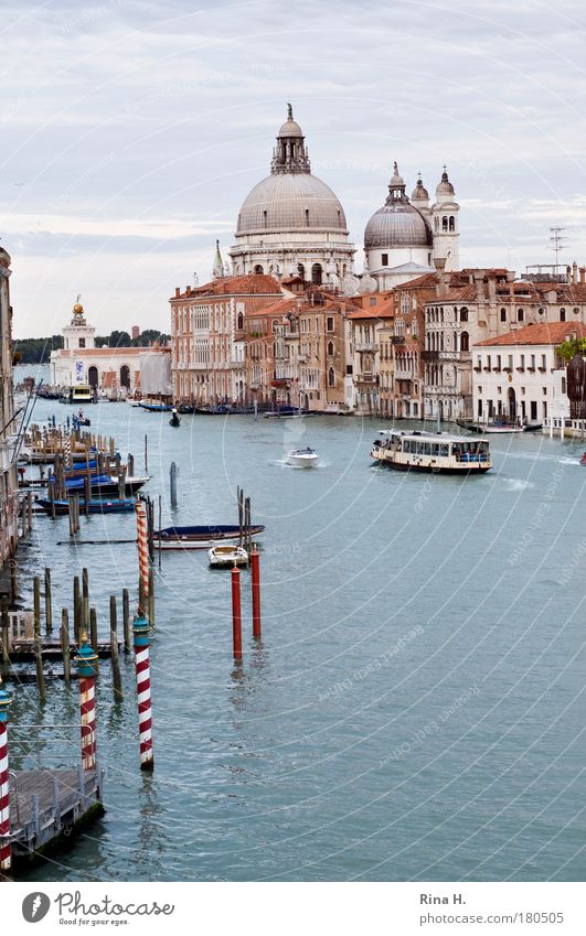 Bella Venezia - Postcard Colour photo Copy Space top Copy Space bottom Day Bird's-eye view Vacation & Travel Tourism Sightseeing City trip Summer Art Exhibition