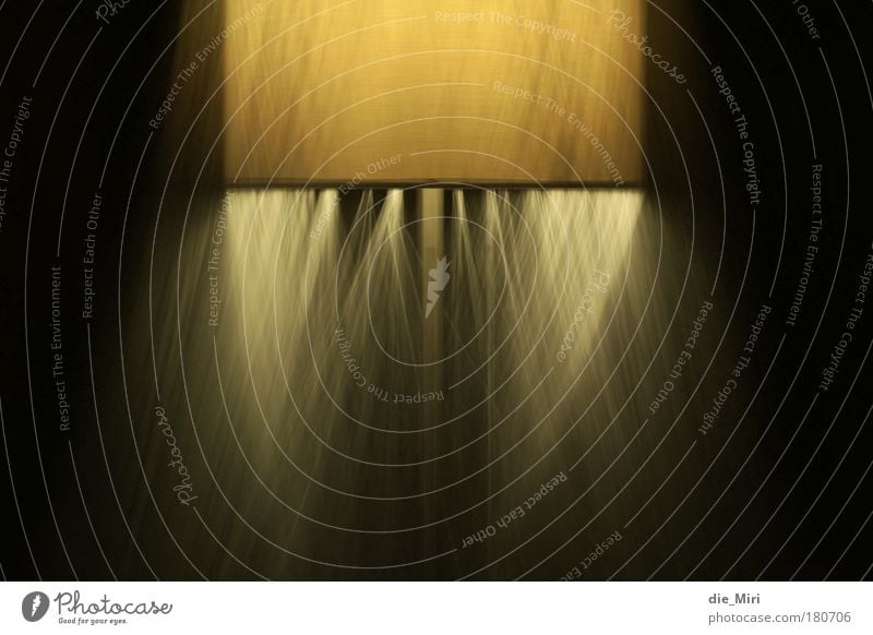 spooky lamp_2 Colour photo Subdued colour Interior shot Experimental Abstract Artificial light Light Shadow Long exposure Lamp Movement Illuminate Brown Yellow