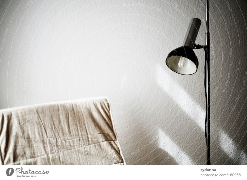 reading corner Subdued colour Interior shot Close-up Detail Deserted Copy Space left Copy Space top Neutral Background Day Shadow Contrast Sunlight