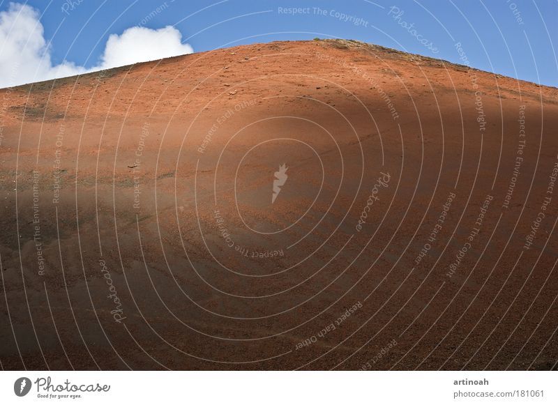 volcano with light and shadow Colour photo Exterior shot Deserted Copy Space left Copy Space right Copy Space top Copy Space bottom Copy Space middle Light