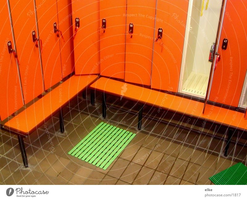 dress Green Seventies Floor mat Cupboard Key Photographic technology Orange Door