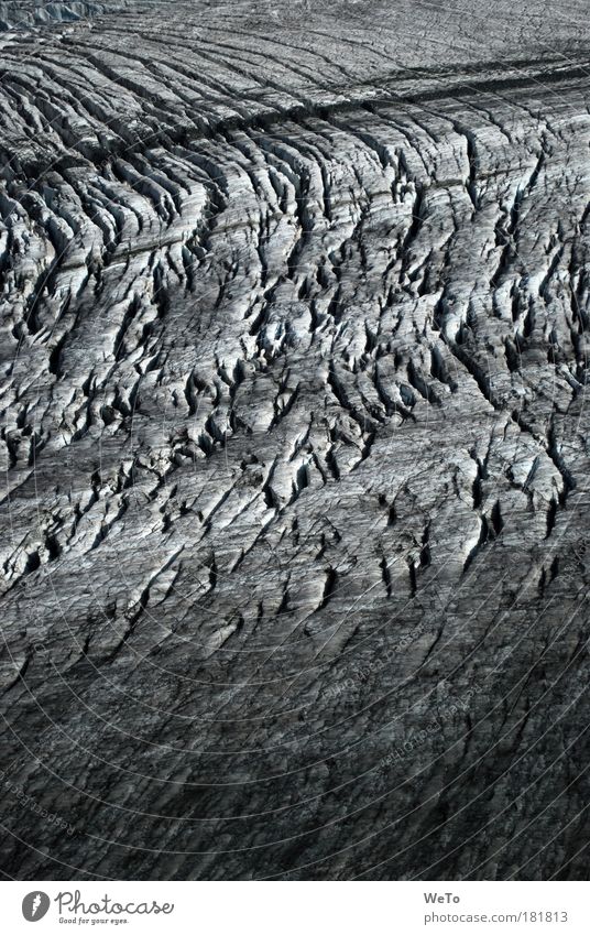 columnar Colour photo Exterior shot Aerial photograph Deserted Evening Bird's-eye view Environment Nature Landscape Elements Water Climate change Alps Glacier