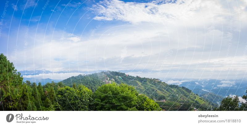 Nagarkot Nepal Art Nature Landscape Elements Earth Sky Rain Tree Forest Hill Adventure Colour photo Multicoloured Deserted Neutral Background Morning Day