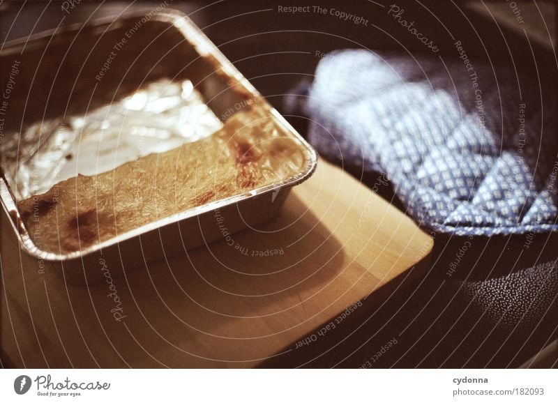 lasagna Colour photo Interior shot Close-up Detail Deserted Copy Space bottom Day Light Shadow Contrast Sunlight Deep depth of field Long shot Food Nutrition