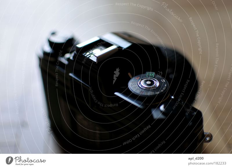 Timeless Colour photo Subdued colour Interior shot Close-up Detail Copy Space top Neutral Background Day Shallow depth of field Camera Technology Industry Art