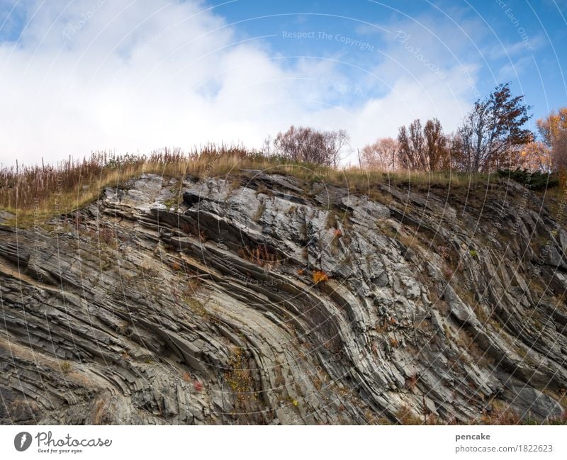 in the sea of time Nature Landscape Elements Autumn Rock Esthetic Norway Undulation Stone Age Geology Structures and shapes Movement Primitive times Ocean Time