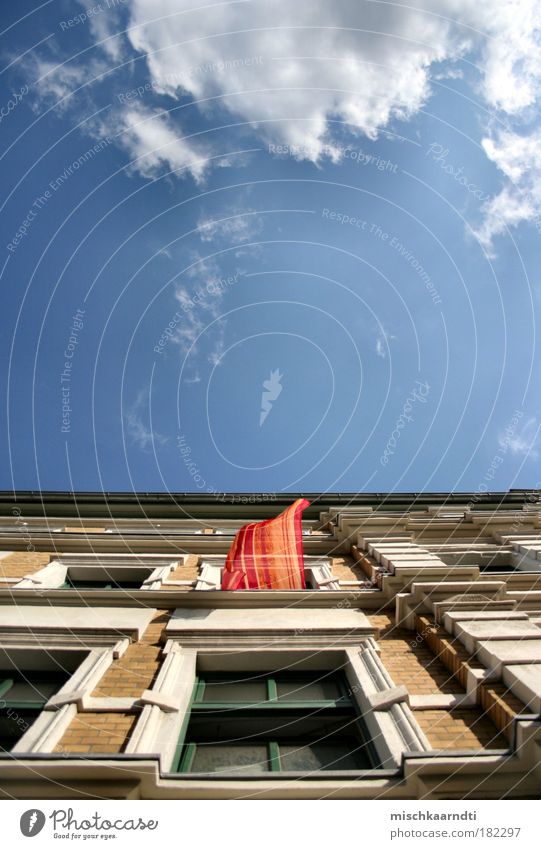 the thoughts are free... Calm Freedom Summer House (Residential Structure) Sky Clouds Beautiful weather Wind Brick Blow Judder Air Colour photo Multicoloured