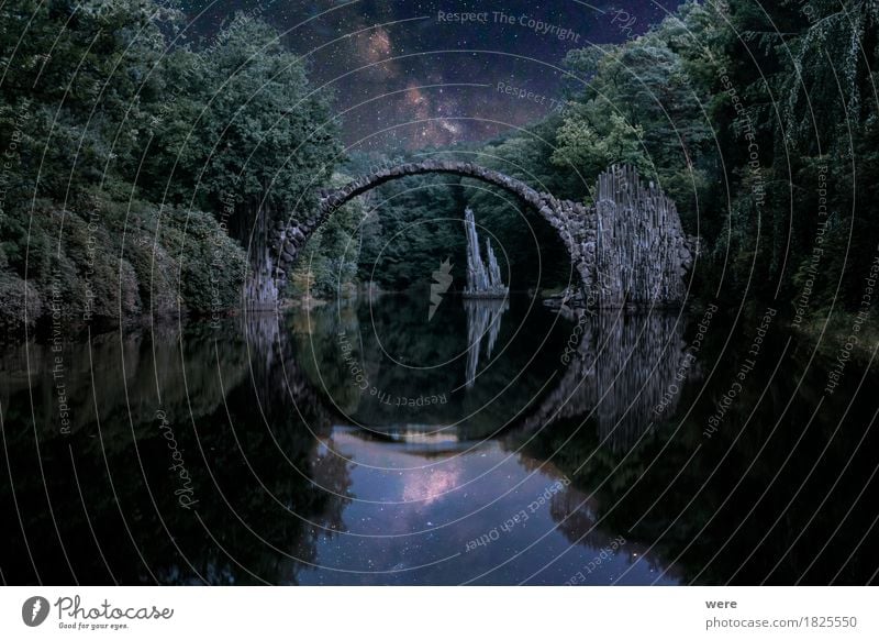 dream bridge Water Park Pond Lake Bridge Illuminate Exceptional Large Creepy Adventure Bad Muskau Basalt basalt bridge basalt stone Arch Geography Body of water