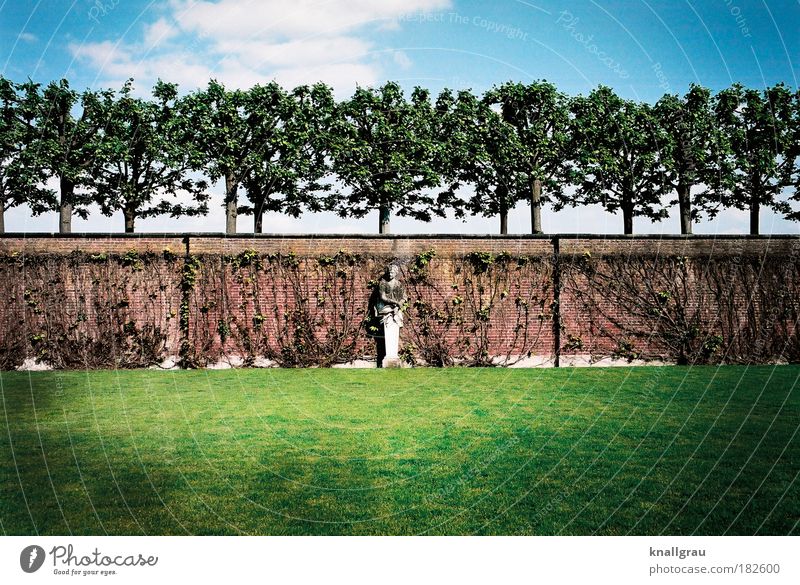 Soothe Your Soul Lawn Statue Tree Garden Wall (barrier) Plant Summer Break Relaxation Vacation & Travel Motionless Geometry Art Park Arrangement Loneliness