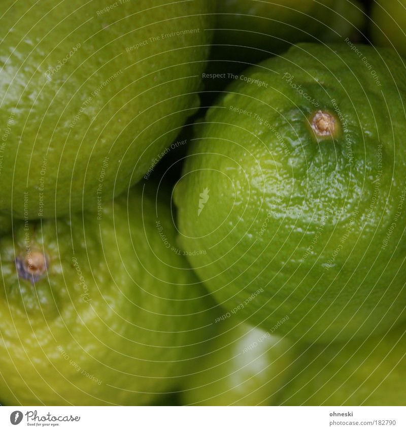 Caipirinha raw material Colour photo Close-up Deserted Shallow depth of field Bird's-eye view Food Fruit Dessert Lemon Lime Citrus fruits Nutrition